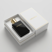 Flacon de parfum en verre carré rechargeable personnalisé de 50 ml/70 ml/100 ml, finition dorée estampée à chaud, style vintage de luxe, diffuseur de roseaux