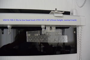 Chất Lượng Cao Chuyên Nghiệp Dọc Rèm Trong Suốt Slat Hanger Cho H Hook Carrier Dọc Rèm Phụ Kiện - Product Image 2