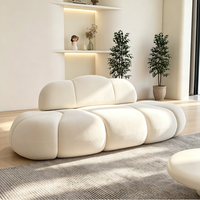 Ensemble de canapés en forme de nuage, design moderne et minimaliste, multifonctionnel pour les magasins de vêtements, les salons de beauté, les maisons d'hôtes, les appartements