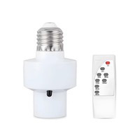 Portalámparas Inteligente E27 con Control Remoto Infrarrojo Inalámbrico, Temporizador, Interruptor AC85-265V 220V 110V, Interruptor para Casa, Habitación de Bebé, Dormitorio