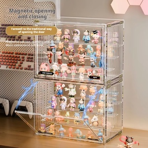 Boîte de présentation empilable en plastique transparent Henry pour figurines, organisateur de bureau, conteneur de présentation pour figurines d'<span class=keywords><strong>action</strong></span> - Product Image 4