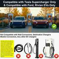 Superchargers 1000V 500A Nacs vers CCS1 Adaptateur Ev Chargeur Adaptateur de charge de véhicule électrique connecteur automobile