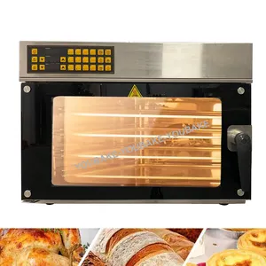 Commercial 4 Tray Convection Oven Automatic Baking Equipment With Timer Pizza Roti Arabic Biscuit Maker Bread Oven