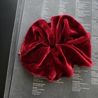 Scrunchies en velours de soie pure 100% personnalisés, style vintage, accessoires pour cheveux pour femmes et filles