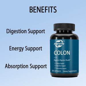 Suplemento de Colon de 14 Días, Venta Caliente OEM/ODM, Cáscara de Psyllium, Hoja de Senna y Probióticos, Sin OMG, 28 Cápsulas, 1-2 al Día - Product Image 3