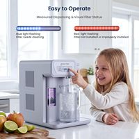 Purificateur d'eau froide de comptoir Pureza PU-C02 Coolon, zéro eaux usées, faible bruit, prêt à l'emploi, certifié NSF FCC