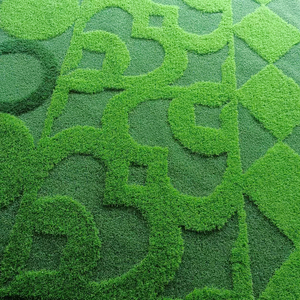 Gazon artificiel écologique en forme de <span class=keywords><strong>fleur</strong></span> 3D personnalisé pas cher avec une hauteur de poil de 30 mm/40 mm/50 mm pour l'aménagement paysager extérieur - Product Image 3