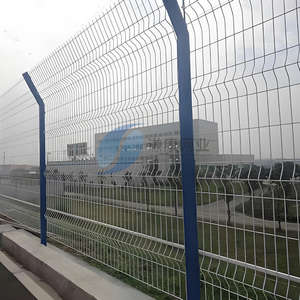 Clôture de sécurité avec courbes triangulaires, en fer soudé revêtu de PVC, anti-rongeurs, imperméable, pour usage extérieur, service de modélisation 3D - Product Image 2