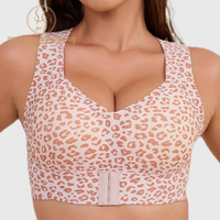 Soutien-gorge correcteur de posture en gelée pour femmes grandes tailles, sans armatures, fermeture avant, doux, léger, soutien dorsal quotidien, bralette