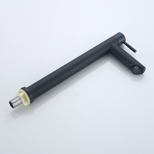 Sàn gắn vòi nước lạnh xử lý duy nhất 304 tắm vòi nước bảng màu đen lưu vực vòi nước bằng thép không gỉ - Product Image 2