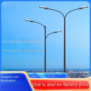 Personnalisation des ventes directes d'usine 4m 6m 8m 10m 12m de hauteur lampadaire lampadaire Q235 acier 8m lampadaire octogonal à bras unique - Product Image 5