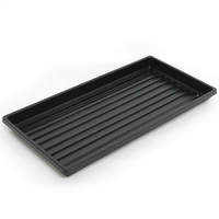 Plateau de semoir de graines noir Durable et peu coûteux, plateau de démarrage de graines en plastique réutilisable