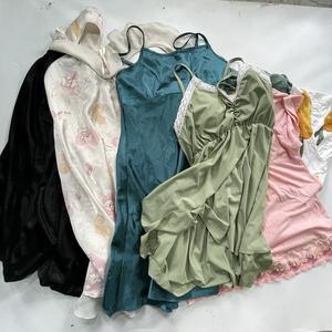 ชุดนอนผ้าไหมสำหรับผู้หญิงชุดใส่กลางคืนผ้ามือ<span class=keywords><strong>สอง</strong></span>ลาย<span class=keywords><strong>ลูกไม้</strong></span>เซ็กซี่ราคาถูกใส่ในฤดูร้อน - Product Image 3