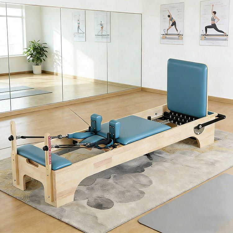 Reformer Pilates en chêne bleu