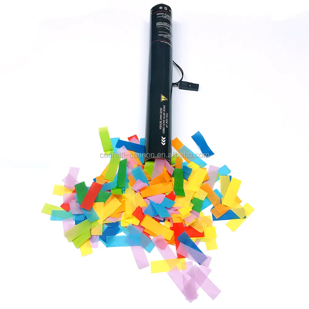 High Performance 80cm Electric Cannons for Concerts featuring Multicolored Flameproof Confetti Special Effects