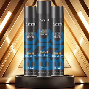 OEM logotipo personalizado etiqueta privada <span class=keywords><strong>Karseell</strong></span> 500ml venta al por mayor profesional de secado rápido de larga duración fuerte fijación del cabello para hombres Spray de fijación - Product Image 1