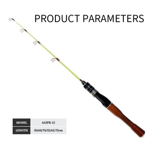 <span class=keywords><strong>Canne</strong></span> à pêche sur glace à action lente en fibre de verre avec poignée en liège de 30-75 cm pour la pêche au bar et à la perche, prix d'usine OEM ODM - Product Image 2
