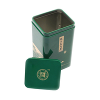 Boîte en métal carrée hermétique personnalisée avec couvercle, pour le stockage de nourriture, de thé, de café, de poudre de matcha, d'épices, d'herbes, pour la cuisine