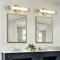 Lámpara de Pared Exterior LED Moderna y Duradera de Doble Voltaje con Luz Diurna de 3000K CRI 80 para Baño Interior