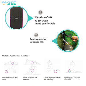 SeeMore Auswahl Deep Tissue <span class=keywords><strong>Massage</strong></span> Wirbelsäulen ausrichtung Zurück Popper Wheel Yoga Wheel Roller Body Sport Yoga Wheel - Product Image 2