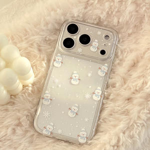 Coque de téléphone INS Warm Winter Snowman pour iPhone 17 16 15 14 13 12 Pro Max en TPU, résistante aux chutes - Product Image 2