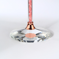Großhandel Weiß Smokey Grau Kristall Becher Trinkgläser Einzigartige Breite Hüfte Hohe Kerze Stemless Design für Champagner Weinrot