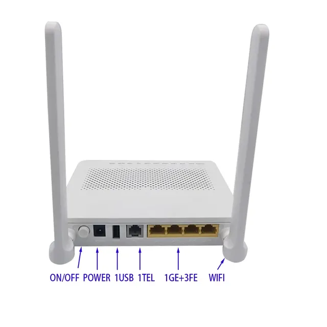 HG8546M Gpon Xpon Modem 1GE+3FE+TEL+USB 2.4G 5dbi Wifi Fiber Optic Network ONU ONT