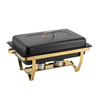 TAIDING Réchaud de buffet rectangulaire en acier inoxydable 11L avec certification FDA/FCM