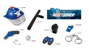 Jeux de simulation d'<span class=keywords><strong>équipement</strong></span> de <span class=keywords><strong>police</strong></span>, jouets armés de couleur bleue pour enfants pour jouer à des rôles - Product Image 6