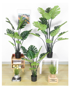 Piante Artificiali <span class=keywords><strong>da</strong></span> Interno all'Ingrosso, <span class=keywords><strong>Bonsai</strong></span> in Vari Stili, Pianta di Taro e Foglia di Monstera Fatte a Mano per Decorazione Casa e Ufficio - Product Image 2