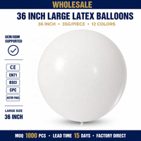 Ballons en latex de 36 pouces en gros, conformes aux normes CE/EN71/BSCI/CPC/ASTM F963, pour les remises de diplômes et les célébrations