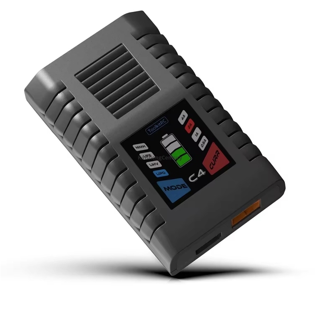 ToolkitRC C4 Compact Battery Charger MAX 50W 4A LIPO LIHV LiFe 2-4S NIMH/NiCD 5-8S 4 Levels  for FPV Racing Drone Accessories