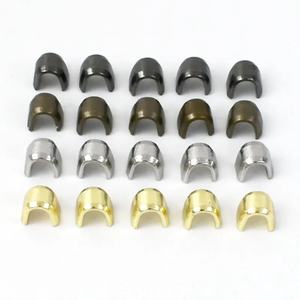 Meetee ZP003 10 # cremallera accesorios <span class=keywords><strong>de</strong></span> hardware DIY hecho a mano equipaje cierre <span class=keywords><strong>de</strong></span> cremallera <span class=keywords><strong>cola</strong></span> parada hebilla aleación en forma <span class=keywords><strong>de</strong></span> U cremallera cabeza tapón - Product Image 1