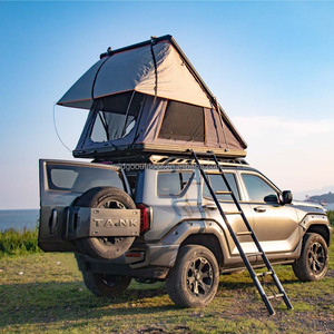 Compact Hard Rooftop Tent for <b>Small</b> Cars Lightweight Aluminum Cover Double Layer 3000mm Waterproofing CE Standard Model - Product Image 5
