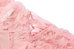 Tanga de seda helada sexy de cintura baja, leggings sin costuras de encaje transparente, bikini tipo tanga - Product Image 5