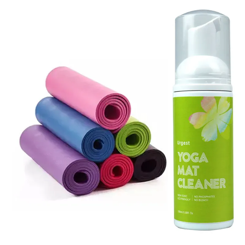 Hot selling yoga mat cleaner spray with towel cheap price from China