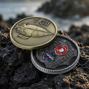 Monedas de <span class=keywords><strong>Tesoro</strong></span> Pirata de Metal Personalizadas, Diseño de Fabricante, Monedas de Juego Coleccionables de Oro y Plata Antiguas, Moneda Pirata de Desafío - Product Image 6
