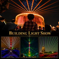Espectáculo de Luces Dinámicas Arquitectónicas para Exteriores, Solución de Iluminación Personalizada para Edificios, Plazas y Atracciones Turísticas