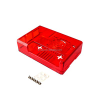Adecuado para Raspberry Pi 3B + carcasa ABS carcasa GPIO diseño de apertura reservada puede usar carcasa de ventilador de refrigeración