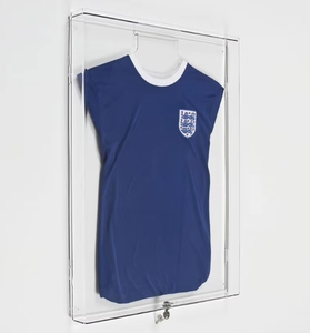 Transparent <strong>Plexiglass</strong> Case. <strong>Wall</strong>-mounted for Shirt <strong>Display</strong>. - Product Image 3