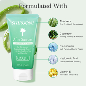 OEM ODM 천연 유기농 애프터썬 알로에 베라 젤 얼굴 관리 쿨링 리페어링 보습 진정 애프터썬 스킨케어 - Product Image 3