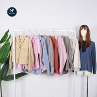 Grosir Kemeja Bekas Berkualitas Tinggi Musim Gugur/Dingin, Bahan Campuran, Berbagai Ukuran dan Warna, untuk Ekspor ke Timur Tengah.