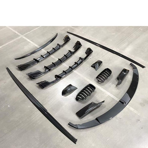 Vendite di fabbrica MP Darth Vader stile griglia anteriore e posteriore labbra posteriore Spoiler Kit corpo per <span class=keywords><strong>BMW</strong></span> serie 3 F30 F35 - Product Image 4
