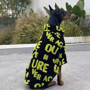 เสื้อแจ็คเก็ตผ้าฝ้ายสำหรับสุนัข Letter Dog แบบหนาบุนวม สำหรับสุนัขพันธุ์กลางถึงใหญ่ สวมใส่ในฤดูใบไม้ร่วง - Product Image 3