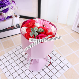 Bouquet di <span class=keywords><strong>fiori</strong></span> in plastica <span class=keywords><strong>per</strong></span> matrimonio con Rose Design-laurea e regalo <span class=keywords><strong>per</strong></span> la festa della mamma - Product Image 4