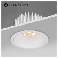 Spot encastré orientable 4 directions en aluminium brossé bronze, éclairage LED décoratif de haute qualité
