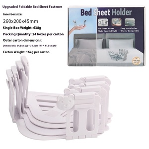 4 gói có thể gập lại chống trượt kim-Miễn phí vô hình tấm ga trải giường chăn che bốn góc sửa chữa kẹp phong cách mới bộ đồ giường - Product Image 6