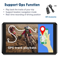 V533 Écran de 6.25 pouces IPX8 étanche Double BT Navigation GPS 2 caméras Android Auto Moto Carplay