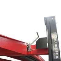 Ascenseur de stationnement de voiture hydraulique à double cylindre à quatre poteaux double largeur pour 4 voitures avec certification CE et capacité de 3,6 T