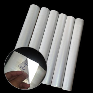 Chrome miroir argent blanc TPU encre <span class=keywords><strong>infusible</strong></span> 3D coréen réfléchissant brillant HTV imprimable vinyle thermocollant pour t-shirt transfert de chaleur - Product Image 1